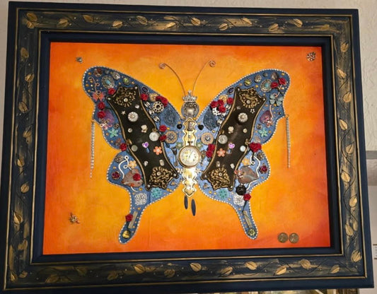 Butterfly Framed Wall Hanging